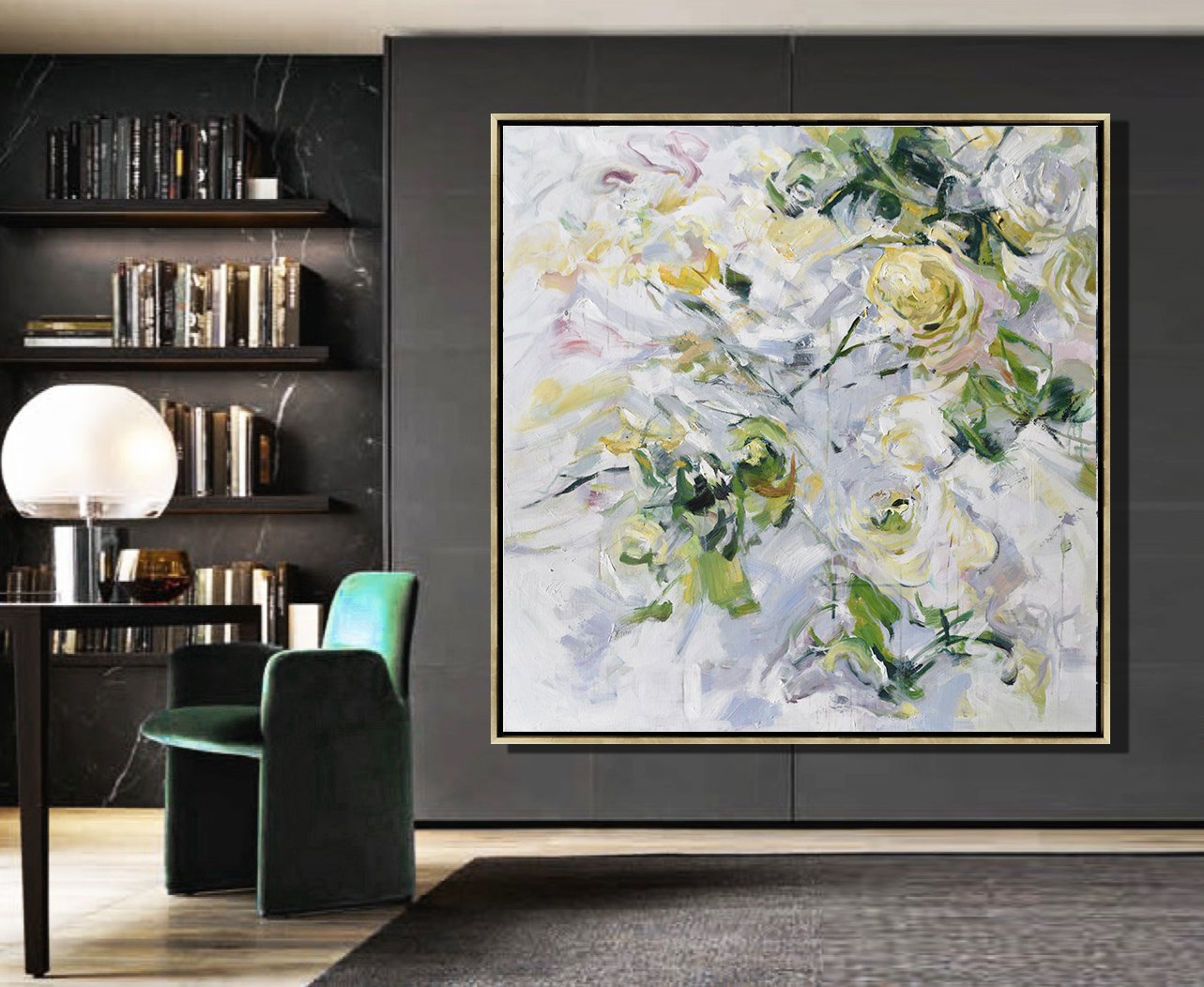 Abstract Flower Oil Painting #LX82A